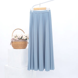 Plain Pleated Skirt