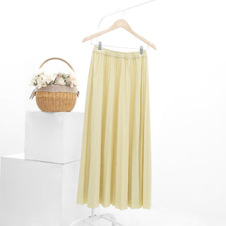 Plain Pleated Skirt