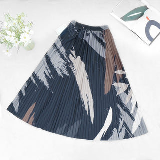 Pleated Skirt with Hidden Pocket