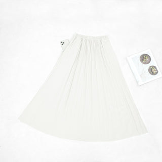 Pleated skirt plain with Hidden Pocket